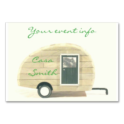  trappenaanhangwagen zigeunercaravan kaart (Voorkant)