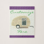 trappenaanhangwagen zigeunercaravan legpuzzel (Verticaal)