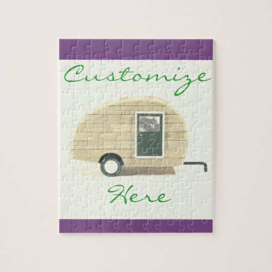  trappenaanhangwagen zigeunercaravan legpuzzel (Verticaal)