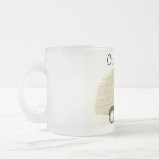  trappenaanhangwagen zigeunercaravan matglas koffiemok (Links)