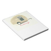 trappenaanhangwagen zigeunercaravan notitieblok (Schuin)