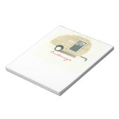 trappenaanhangwagen zigeunercaravan notitieblok (Linkerzijde)