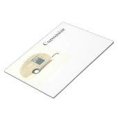 trappenaanhangwagen zigeunercaravan notitieblok (Schuin)