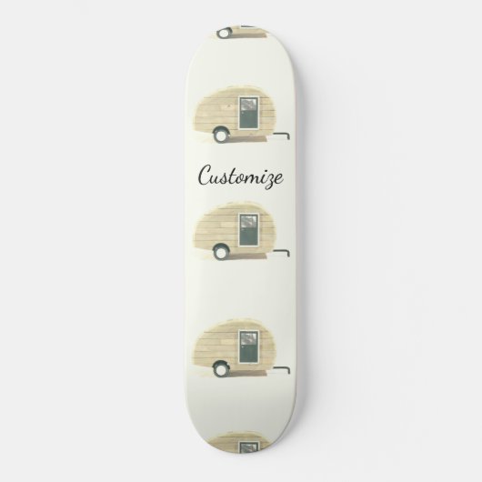 trappenaanhangwagen zigeunercaravan persoonlijk skateboard (Voorkant)