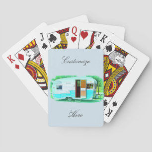 trappenaanhangwagen zigeunercaravan pokerkaarten