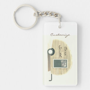  trappenaanhangwagen zigeunercaravan sleutelhanger