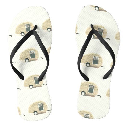 trappenaanhangwagen zigeunercaravan teenslippers (Voetbed)