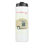  trappenaanhangwagen zigeunercaravan thermosbeker (Voorkant)