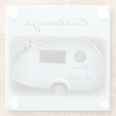  trappencaravan Thunder_Cove Glazen Onderzetter (Achterkant)