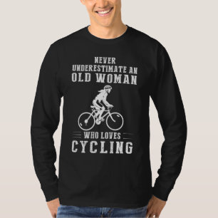 Trappend door het lachen: Old Man Fietsen Passie T-shirt