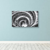 Trappenhuis in zwart-wit print (Insitu (Houten vloer))