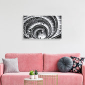 Trappenhuis in zwart-wit print (Insitu (Woonkamer))