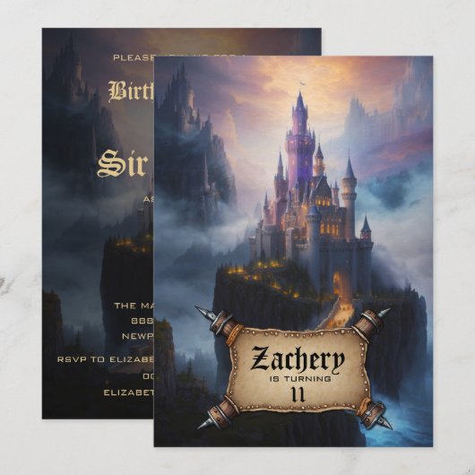 *~* Trappenkasteel Middeleeuwse Fantasie AP88 Verj Kaart (Voorkant / Achterkant)