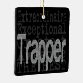 Trapper Extraordinaire Keramisch Ornament (Rechts)