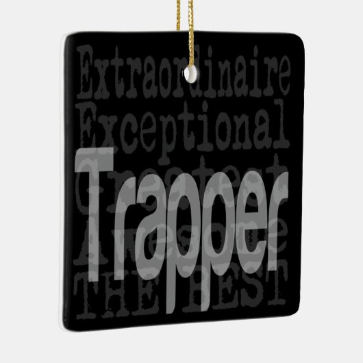 Trapper Extraordinaire Keramisch Ornament (Rechts)