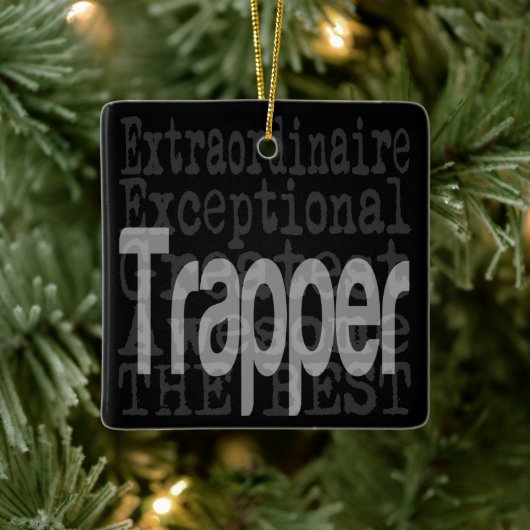 Trapper Extraordinaire Keramisch Ornament (Boom)