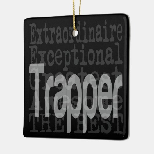 Trapper Extraordinaire Keramisch Ornament (Links)