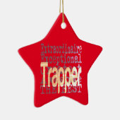 Trapper Extraordinaire Keramisch Ornament (Rechts)