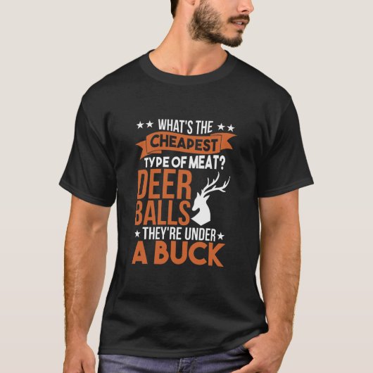 Trapper Hunter Deer Shooting Shed Antler T-shirt (Voorkant)