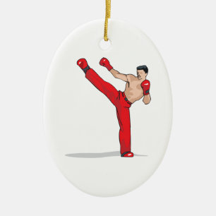 trapper kickbokser kickboksen grafisch keramisch ornament