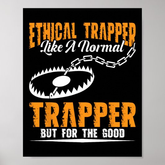 Trapping Stuff Coyote Trapping Gear Trap Hunter TR Poster (Voorkant)