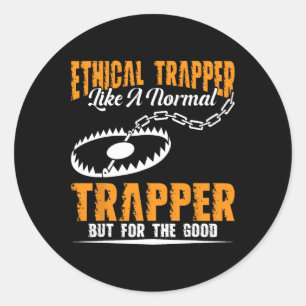 Trapping Stuff Coyote Trapping Gear Trap Hunter TR Ronde Sticker