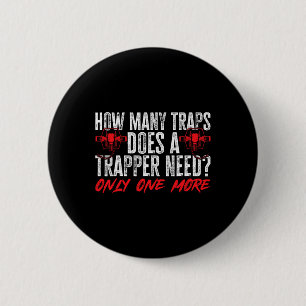Trapping Trap Hunting Trapper 2 Ronde Button 5,7 Cm