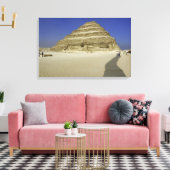 Trappiramide bij Saqqara, een van de vroegste Canvas Afdruk (Insitu (Woonkamer))
