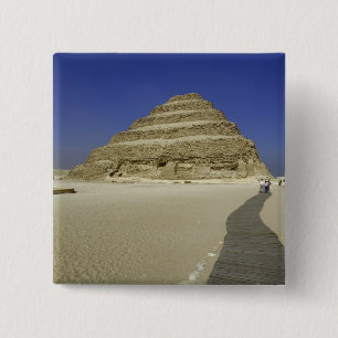 Trappiramide in Saqqara, een van de vroegste Vierkante Button 5,1 Cm
