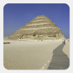Trappiramide in Saqqara, een van de vroegste Vierkante Sticker