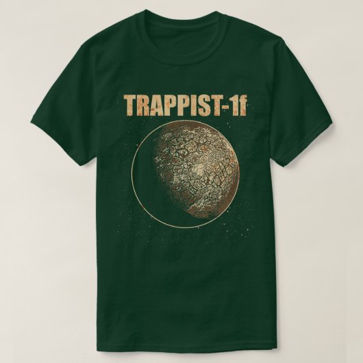 TRAPPIST1f Exoplanet Planet T-shirt (Design voorkant)