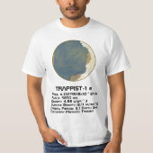 TRAPPIST-1 e Technische gegevens T-shirt (Voorkant)