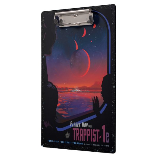 TRAPPIST-1 System Planet 1e retro space toerisme e Klembord (Links)