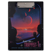 TRAPPIST-1 System Planet 1e retro space toerisme e Klembord (Voorkant)