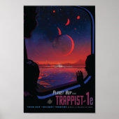 TRAPPIST-1e Exoplanet Poster (Voorkant)