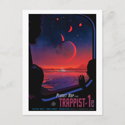 TRAPPIST-1e - NASA-visies van de Toekomst Briefkaart (Voorkant)