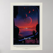 Trappist 1e, reisposter poster (Voorkant)