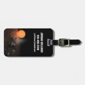 Trappist-1's zeven planeten in een baan rond de st bagagelabel (Voorkant horizontaal)