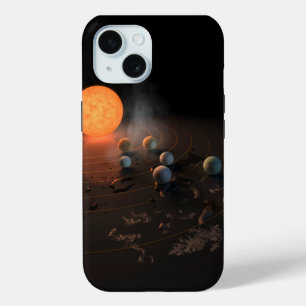 Trappist-1's zeven planeten in een baan rond de st iPhone 15 case