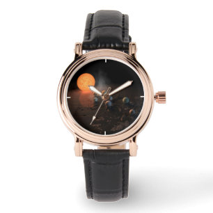 Trappist-1's zeven planeten in een baan rond de st horloge