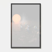 Trappist-1's zeven planeten in een baan rond de st post-it® notes (Voorkant)