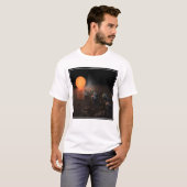 Trappist-1's zeven planeten in een baan rond de st t-shirt (Voorkant volledig)