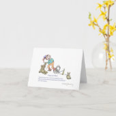 Traps kunnen niet denken kaart (Gele Bloem)