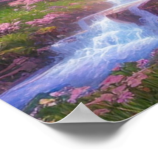 Trapsgewijs fluisteren van Natuur Poster (Hoek)