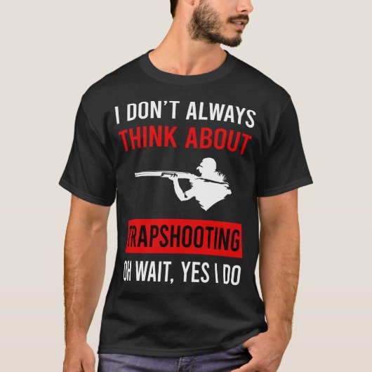 Trapshooting Trap Shooting Clay Doel Schieten T-shirt (Voorkant)