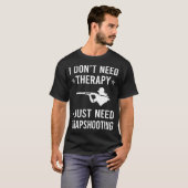 Trapshooting Trap Shooting Clay Doel Schieten T-shirt (Voorkant volledig)