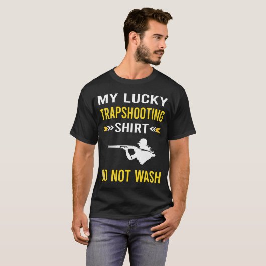 Trapshooting Trap Shooting Clay Doel Schieten T-shirt (Voorkant volledig)