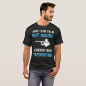 Trapshooting Trap Shooting Clay Doel Schieten T-shirt (Voorkant volledig)
