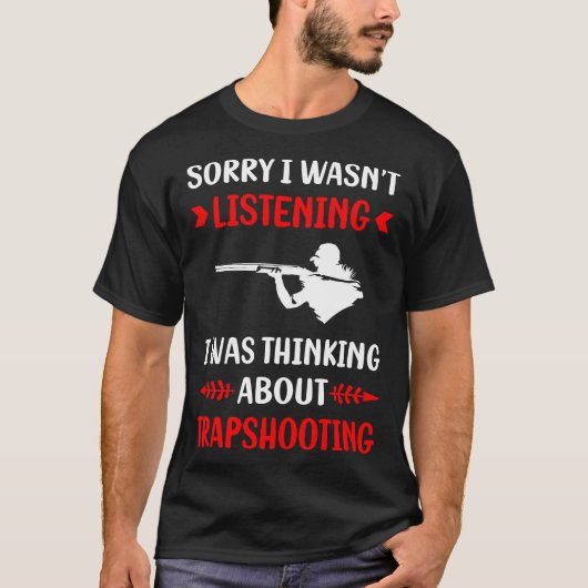 Trapshooting Trap Shooting Clay Doel Schieten T-shirt (Voorkant)