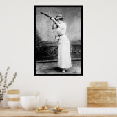Trapshot Woman met Shotgun 1914 Poster (Keuken)